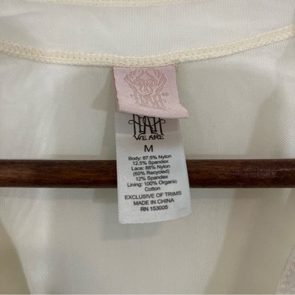 We Are Hah Sheer See Through Short Sleeve BodySuit - Picture 8 of 11